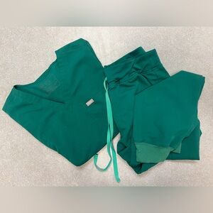 Figs hunter green scrubs
